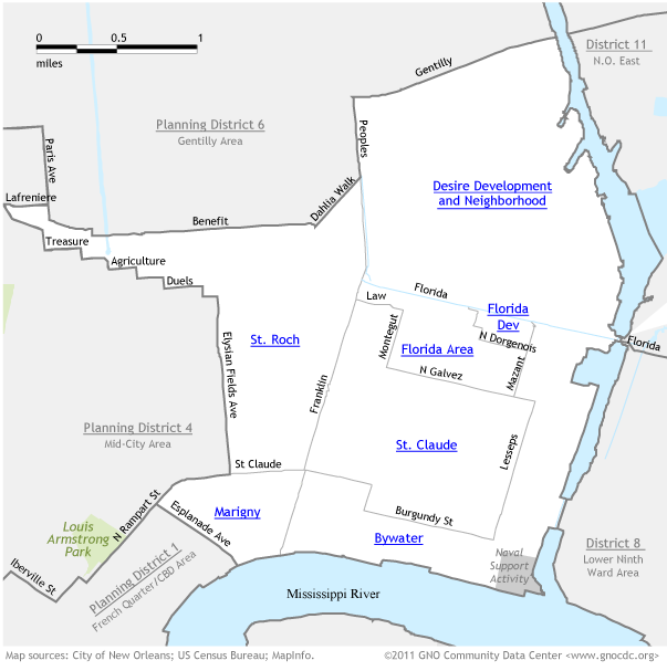 Bywater Map
