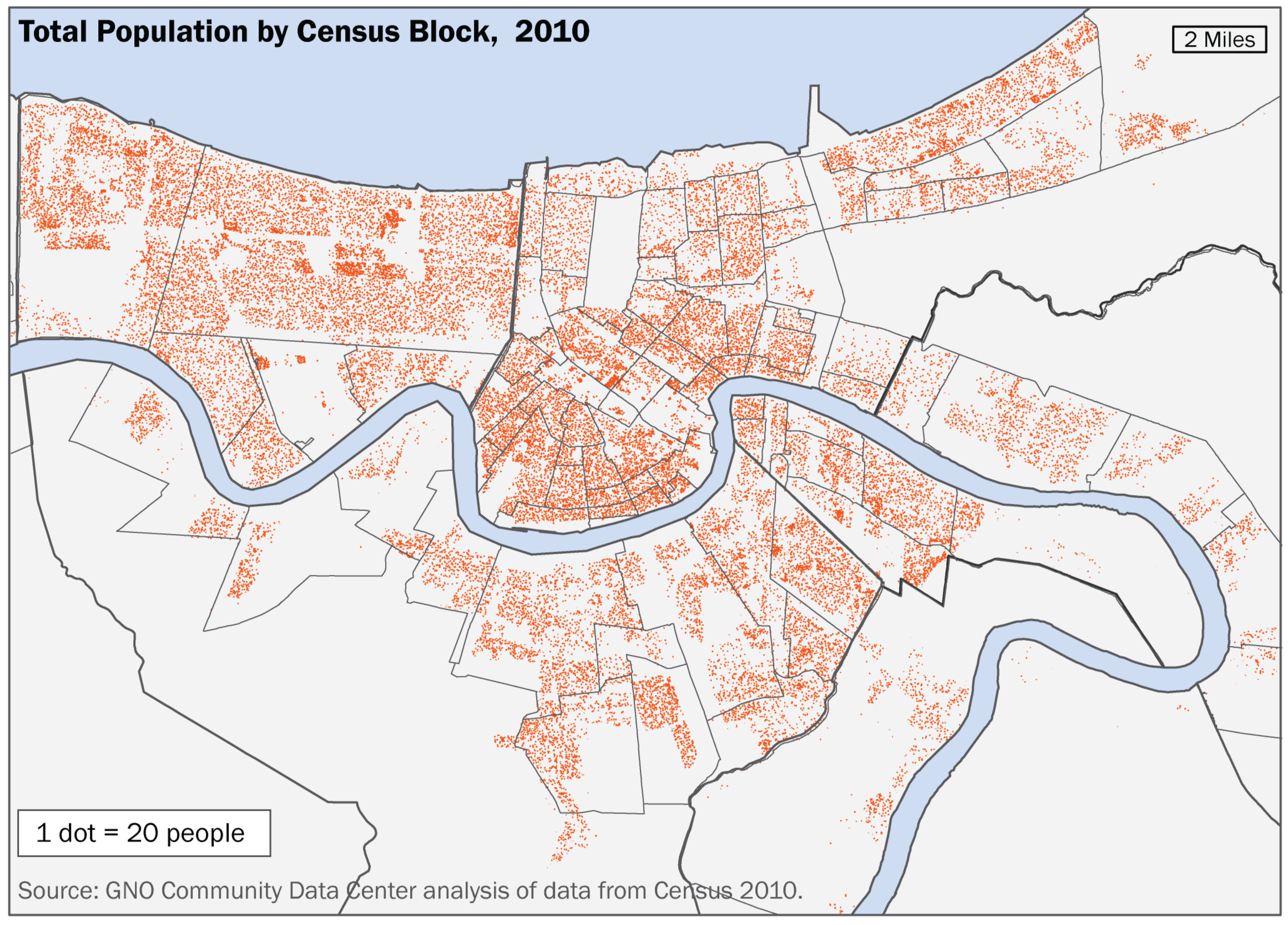 Shifts in Population and Loss of Children across the New Orleans Metro Area