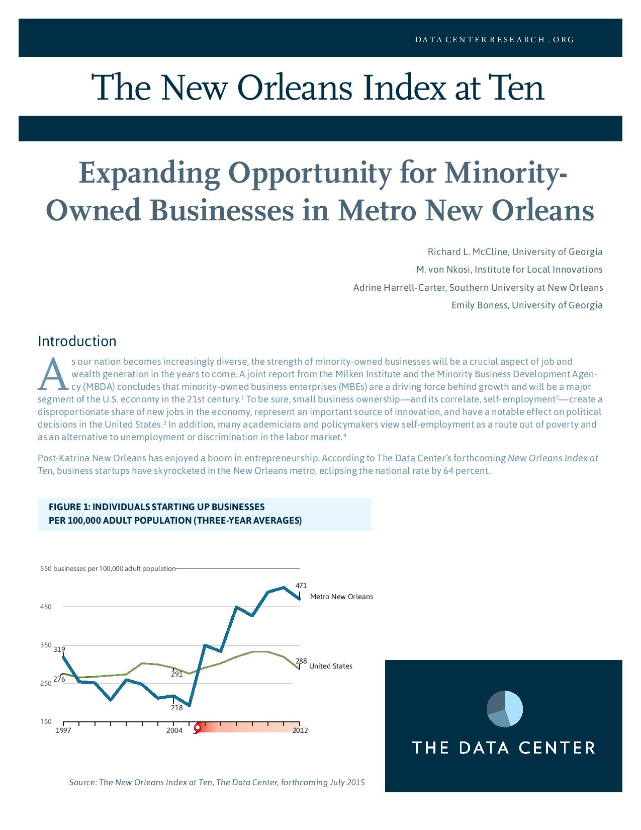 Expanding Opportunity for Minority-Owned Businesses in Metro New Orleans