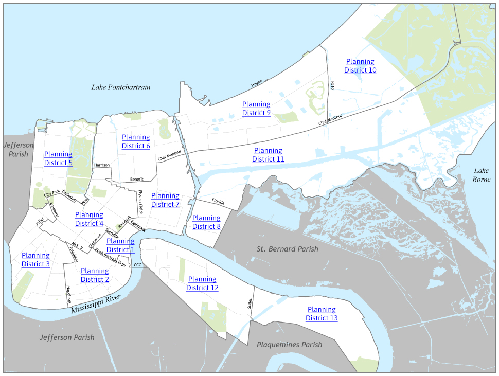 Orleans Parish Map